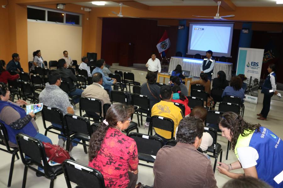 EPS Moquegua informó del proyecto de micromedición a autoridades y dirigentes del centro poblado de Chen Chen