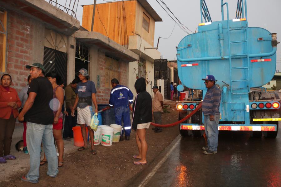 La EPS Moquegua activa plan de contingencia para atender a la población de los ángeles frente a la presencia de lluvias en las partes altas de la región