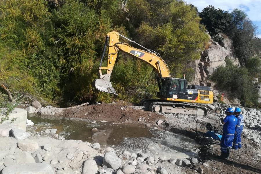 EPS Moquegua insta a la empresa a cargo de la obra los angeles cumpla con las medidas para garantizar el servicio de agua potable